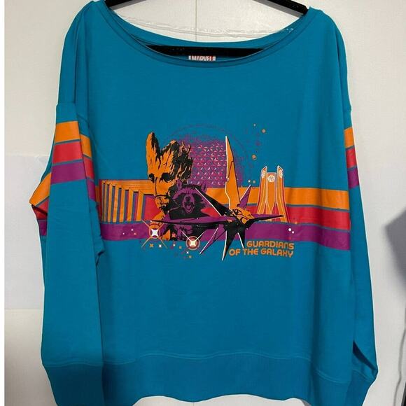 Disney Parks Epcot - Guardians of the Galaxy Rewind Ride sweatshirt Size XL NEW - Picture 1 of 5